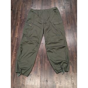 Vintage Platoon Cargo Pants Mens XL 40x33 Green Drawstring Cuffs Utility 80s